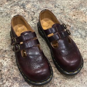 VTG Brown Doc Martens Mary Janes (fits size 7!)